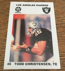 Todd Christensen Football Cards 1988 Raiders Police Prices