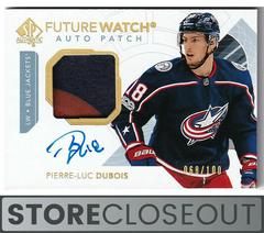 Pierre Luc Dubois [Future Watch Autograph Patch] Hockey Cards 2017 SP Authentic Prices