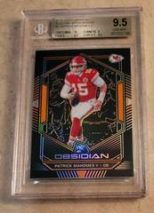 Patrick Mahomes II [Electric Etch Orange] Football Cards 2019 Panini Obsidian Prices