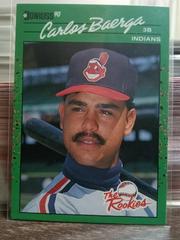 Carlos Baerga #19 Baseball Cards 1990 Panini Donruss Rookies Prices