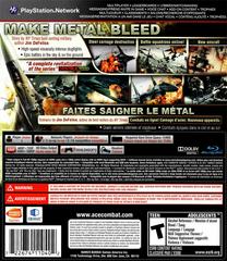 Back Cover | Ace Combat Assault Horizon Playstation 3