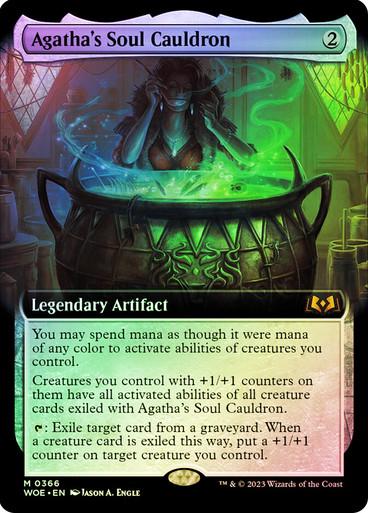 Agatha's Soul Cauldron [Extended Art Foil] #366 Magic Wilds of Eldraine