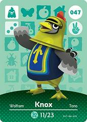 Knox #047 [Animal Crossing Series 1] Amiibo Cards Prices