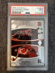 LeBron James, Michael Jordan #LJMJ9 Basketball Cards 2005 Upper Deck MJ, LJ Bonus Pack Prices