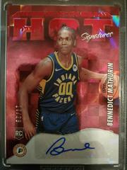 Bennedict Mathurin [Red] #HSR-BDM Basketball Cards 2022 Panini Hoops Hot Signatures Rookies Prices