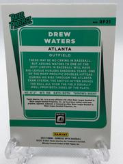 Back Of Card | Drew Waters Baseball Cards 2021 Panini Donruss Optic Rated Prospect