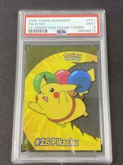 Pikachu Pokemon 2000 Topps TV Clear Prices