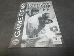 RBI Baseball 94 - Manual | RBI Baseball 94 Sega Game Gear