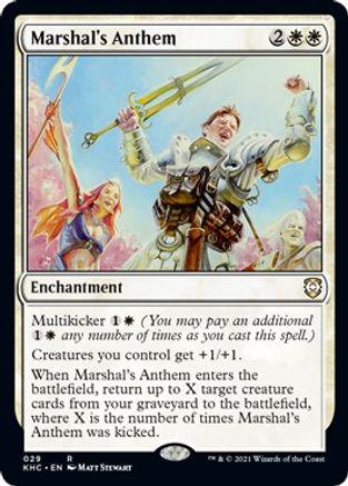 Marshal's Anthem Magic Kaldheim Commander