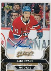 Jake Evans [Autograph] Hockey Cards 2020 Upper Deck MVP Prices