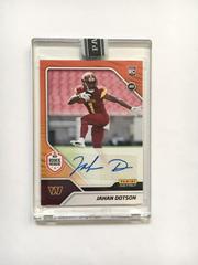 Jahan Dotson [Orange Autograph] Football Cards 2022 Panini Instant RPS First Look Prices
