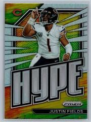 Justin Fields [Silver] Football Cards 2022 Panini Prizm Hype Prices