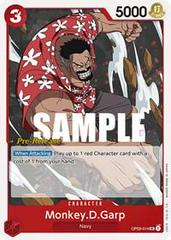 Monkey D. Garp [Pre-Release] OP03-014 One Piece Pillars of Strength Prices