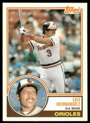 Leo Hernandez #44T Baseball Cards 1983 Topps Traded Prices