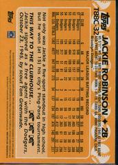 Back | Jackie Robinson Baseball Cards 2023 Topps Silver Pack 1988 Chrome
