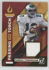 Carson Wentz, Randall Cunningham Football Cards 2019 Donruss Passing the Torch Jerseys Prices