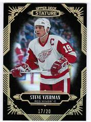Steve Yzerman [Black] #98 Hockey Cards 2020 Upper Deck Stature Prices