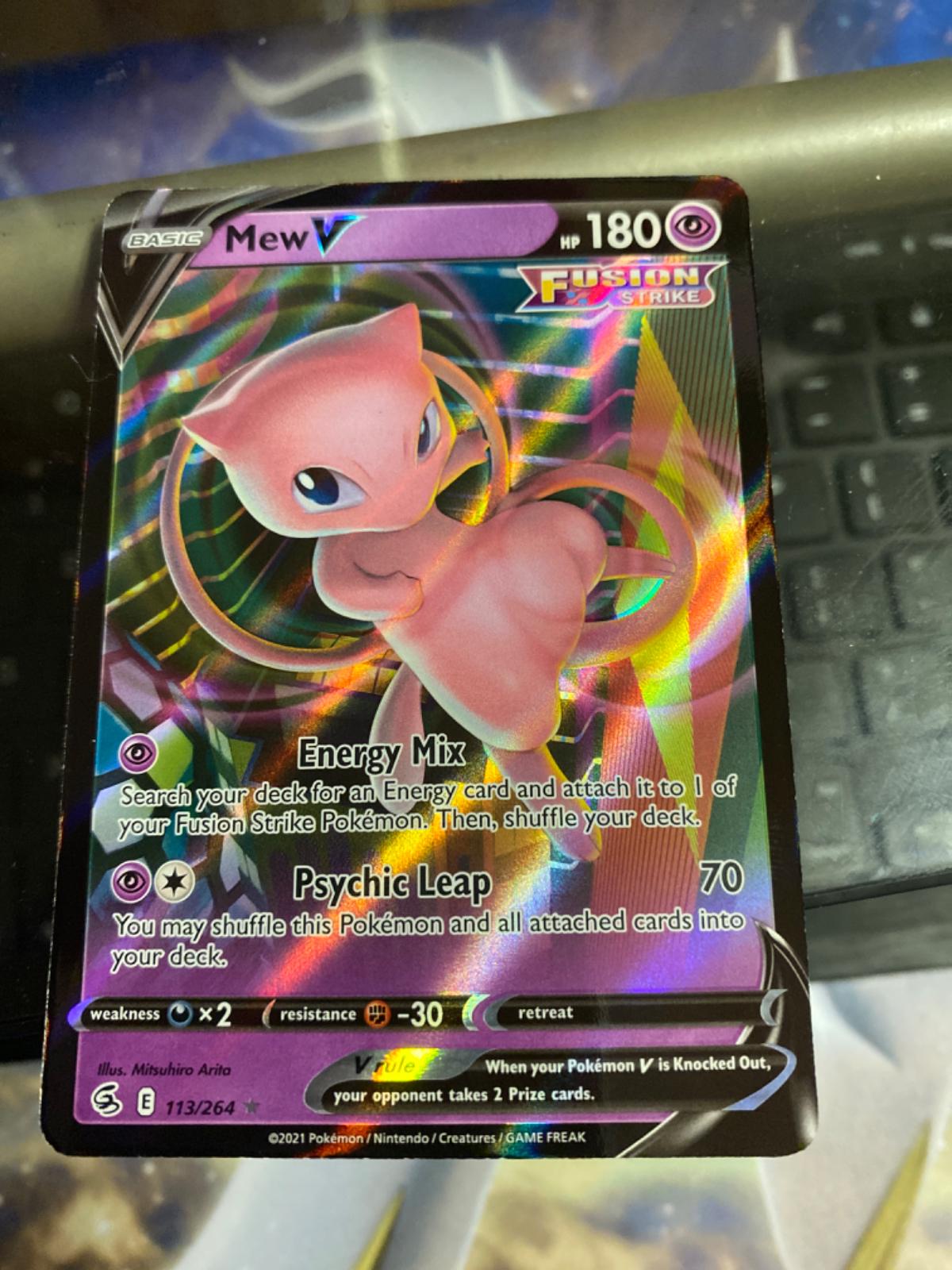 Mew V | Ungraded | Pokemon Fusion Strike