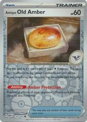 Antique Old Amber [Reverse Holo] #154 Pokemon Scarlet & Violet 151 Prices