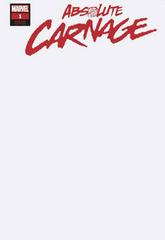 Absolute Carnage [Blank] Comic Books Absolute Carnage Prices