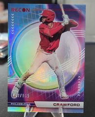 Justin Crawford [Red] #4 Baseball Cards 2023 Panini Chronicles Recon Prices