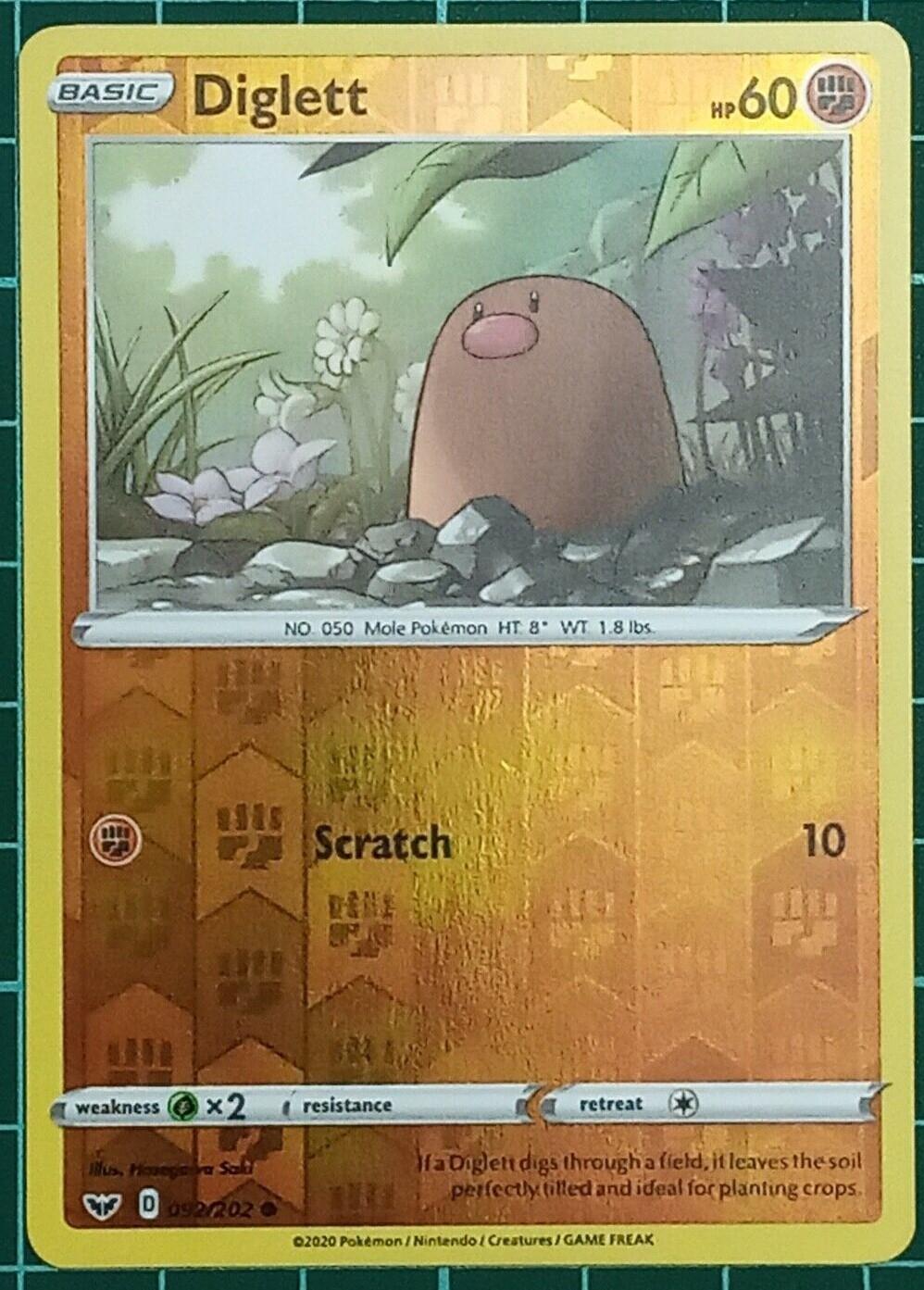 Diglett [Reverse Holo] 92 Prices Pokemon Sword & Shield Pokemon Cards