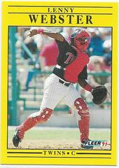 Lenny Webster #U-41 Baseball Cards 1991 Fleer Update Prices
