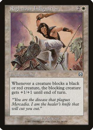 Righteous Indignation [Foil] Magic Mercadian Masques