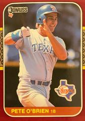 Pete O’Brien #174 Baseball Cards 1987 Donruss Opening Day Prices