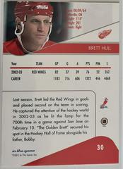 Backside | Brett Hull Hockey Cards 2003 ITG Toronto Star