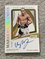 Urijah Faber Ufc Cards 2021 Panini Immaculate UFC Marks of Greatness Autographs Prices