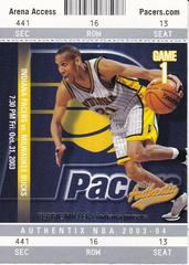 Reggie Miller Basketball Cards 2003 Fleer Authentix Prices