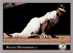 Rickey Henderson Baseball Cards 1992 Leaf Prices