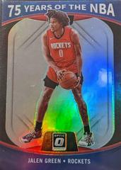 Jalen Green Basketball Cards 2021 Panini Prizm 75 Years of NBA Optic Prices