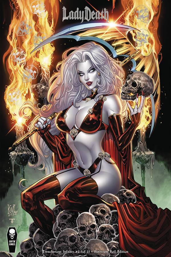 Lady Death: Treacherous Infamy [Premium Foil] #2 (2021) Comic Books Lady Death: Treacherous Infamy