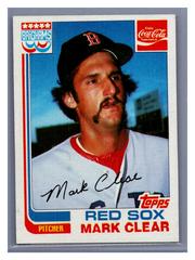 Mark Clear Baseball Cards 1982 Coca Cola Prices