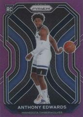 Anthony Edwards [Purple Prizm] Basketball Cards 2020 Panini Prizm Prices