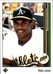 Felix Jose [Star Rookie] Baseball Cards 1989 Upper Deck Prices
