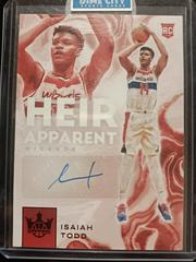 Isaiah Todd #HA-ITD Basketball Cards 2021 Panini Court Kings Heir Apparent Autographs Prices