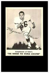 Myron Pottios Football Cards 1963 Kahn's Wieners Prices