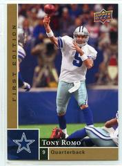 Tony Romo #43 Football Cards 2009 Upper Deck First Edition Prices