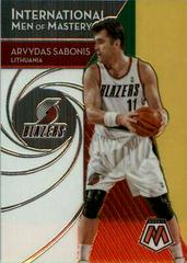 Arvydas Sabonis #8 Basketball Cards 2019 Panini Mosaic International Men of Mastery Prices