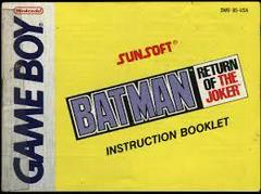 Batman: Return Of The Joker - Manual | Batman: Return of the Joker GameBoy