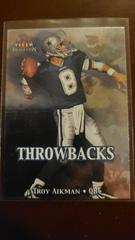 Troy Aikman Throwbacks Football Cards 2000 Fleer Tradition of Excellence Prices