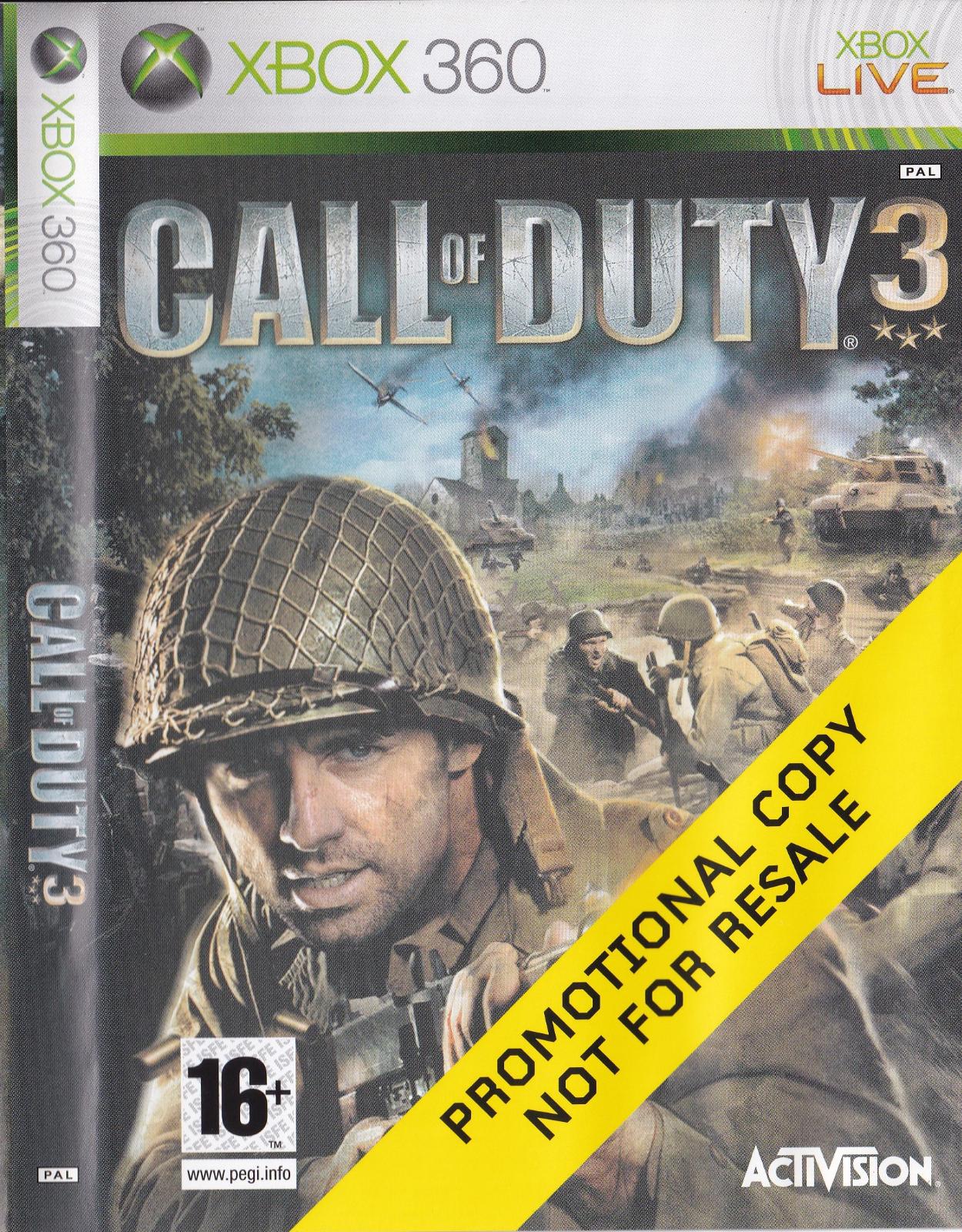 Call of Duty 3 [Not for Resale] PAL Xbox 360