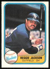 Reggie Jackson [Batting] #79 Baseball Cards 1981 Fleer Prices