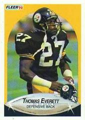 Thomas Everett #141 Football Cards 1990 Fleer Prices