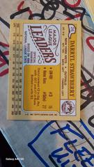 Back  | Darryl Strawberry Baseball Cards 1987 Topps Mini League Leaders