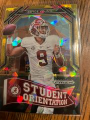 Bryce Young [Gold Ice] #SO-1 Football Cards 2023 Panini Prizm Draft Picks Student Orientation Prices