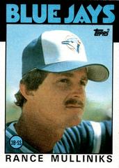 Rance Mulliniks #74 Baseball Cards 1986 Topps Prices